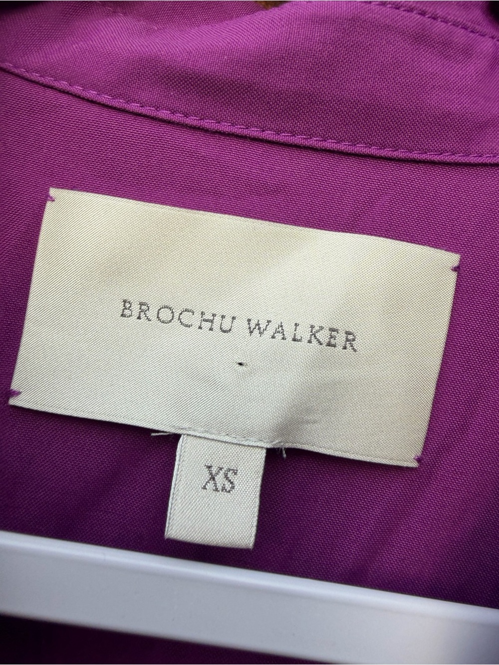 Brochu Walker Dress Purple Havana Tiered Maxi Cottagecore Teacher Button Front - Picture 4 of 6